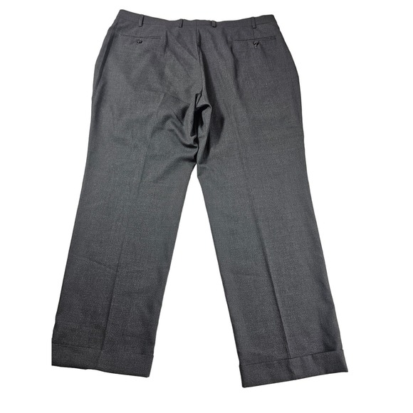 Ralph Ralph lauren 42x30 lycra blend grey dress cuffed dress pants Men ^ - Picture 2 of 7